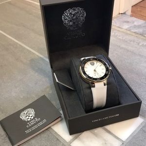 Vince Camuto White Silicone Sport Watch